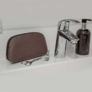 Logo trade promotional gifts picture of: Apple Leather Toiletry Bag