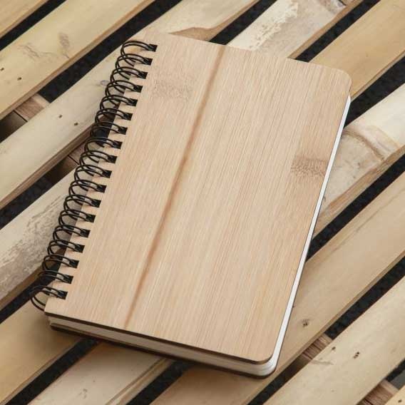 Logotrade promotional giveaways photo of: Stonewaste and Bamboo Notebook