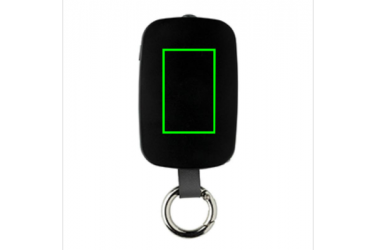 Logotrade promotional items photo of: 1.200 mAh Keychain Powerbank with integrated cables, black