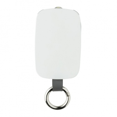 Logotrade promotional merchandise picture of: 1.200 mAh Keychain Powerbank with integrated cables, white