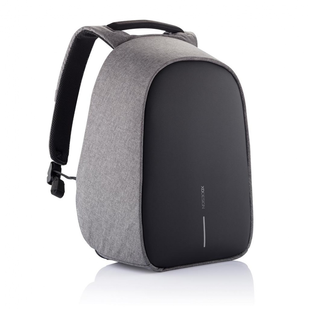 Logo trade advertising products image of: Bobby Hero XL, Anti-theft backpack, grey