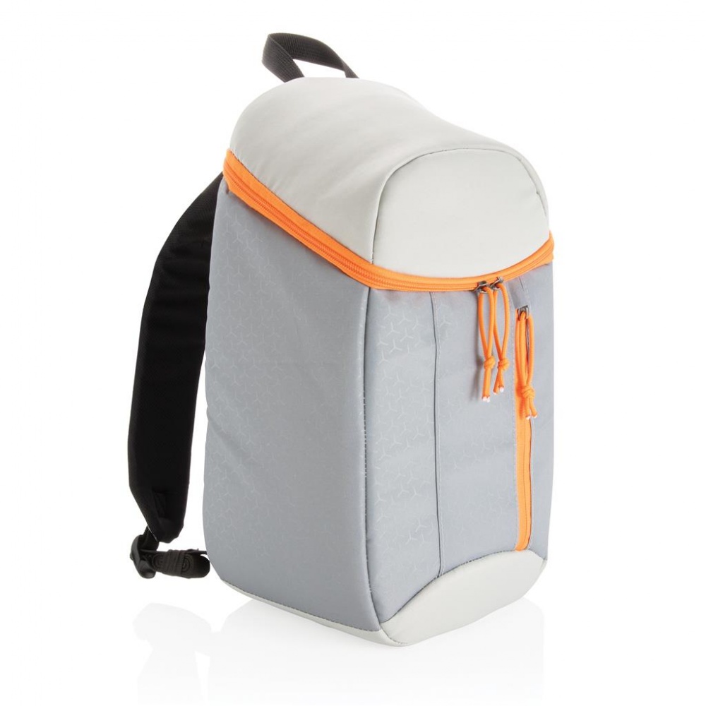 Logo trade corporate gifts image of: Hiking cooler backpack 10L, grey