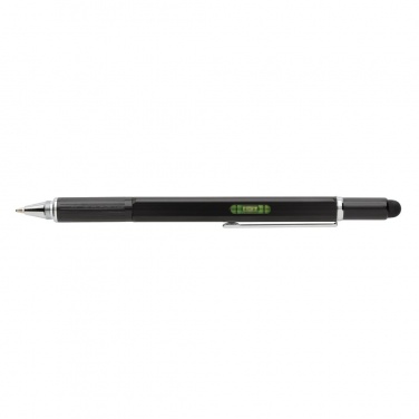 Logotrade business gift image of: 5-in-1 aluminium toolpen, black