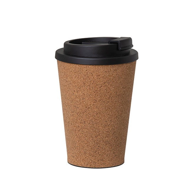 Logo trade corporate gift photo of: PLA Cork Cup, 500 ml, brown