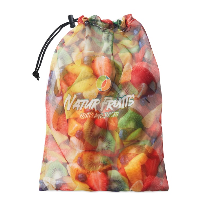 Logo trade advertising products picture of: Mesh RPET grocery bag