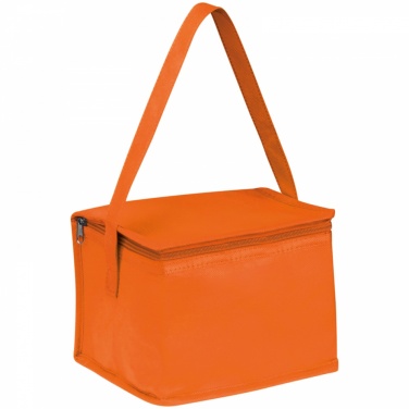 Logotrade business gift image of: Non-woven cooling bag - 6 cans, Orange