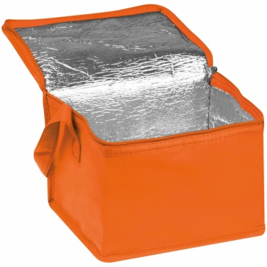 Logotrade promotional product image of: Non-woven cooling bag - 6 cans, Orange