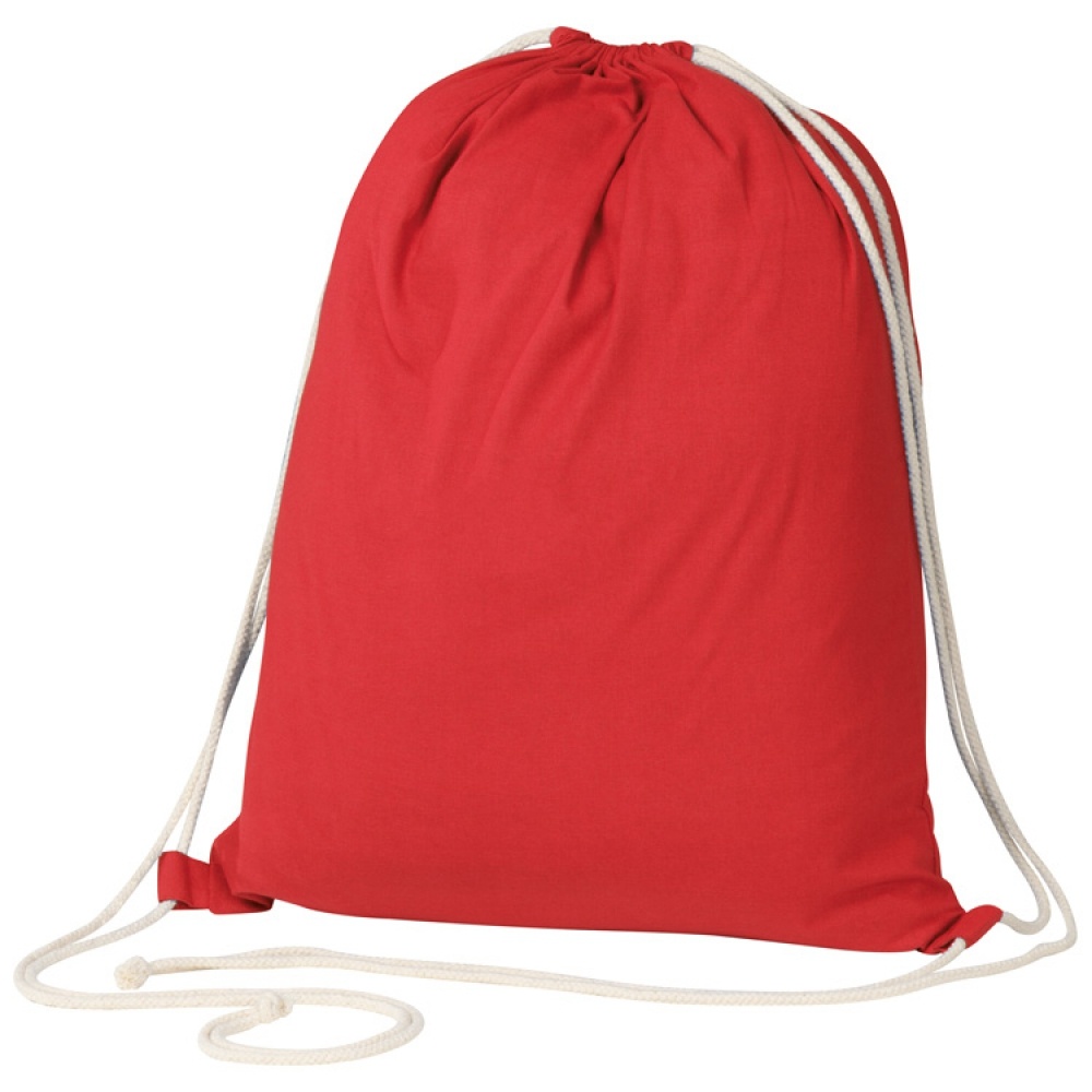 Logo trade promotional giveaway photo of: ECO Tex certified Gymbag, Red