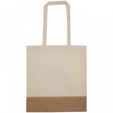 Logotrade promotional giveaway picture of: Carrying bag with jute bottom, White