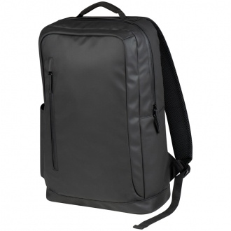 Logo trade promotional merchandise photo of: High-quality, water-resistant backpack, black