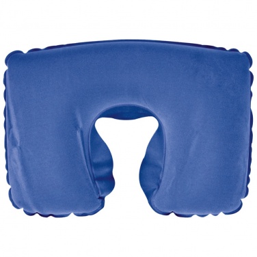 Logotrade promotional item picture of: Inflatable soft travel pillow, Blue