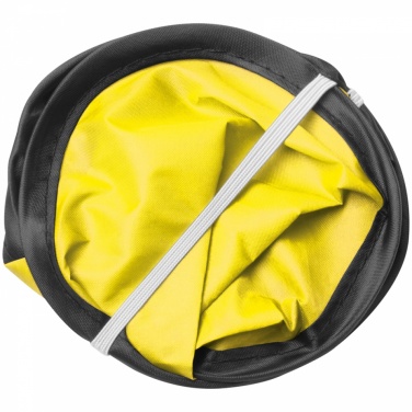 Logo trade business gifts image of: Foldable fan, Yellow