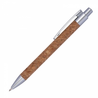 Logo trade promotional gifts image of: Cork ballpen, Brown