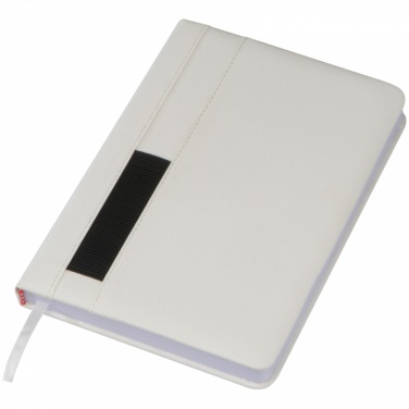 Logotrade promotional gift picture of: Notebook with pocket A5, White