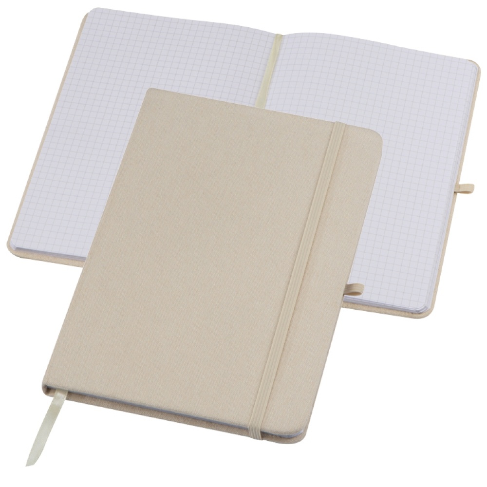 Logotrade promotional giveaways photo of: Canvas notebook A5, Beige