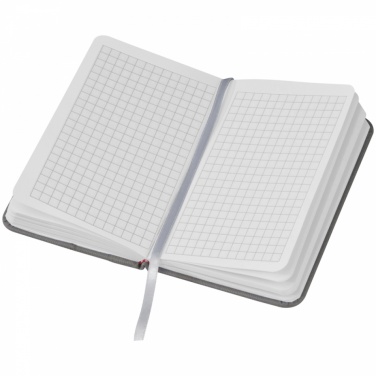 Logotrade promotional item image of: Notebook with pocket A6, Grey