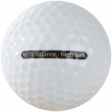 Logo trade business gift photo of: Golf balls, White