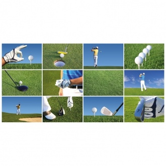 Logotrade promotional item picture of: Golf balls, White