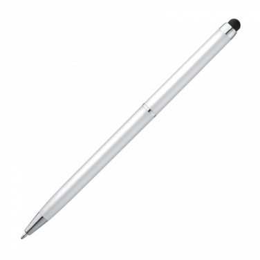 Logotrade promotional gift image of: Plastic ball pen with touch function, White