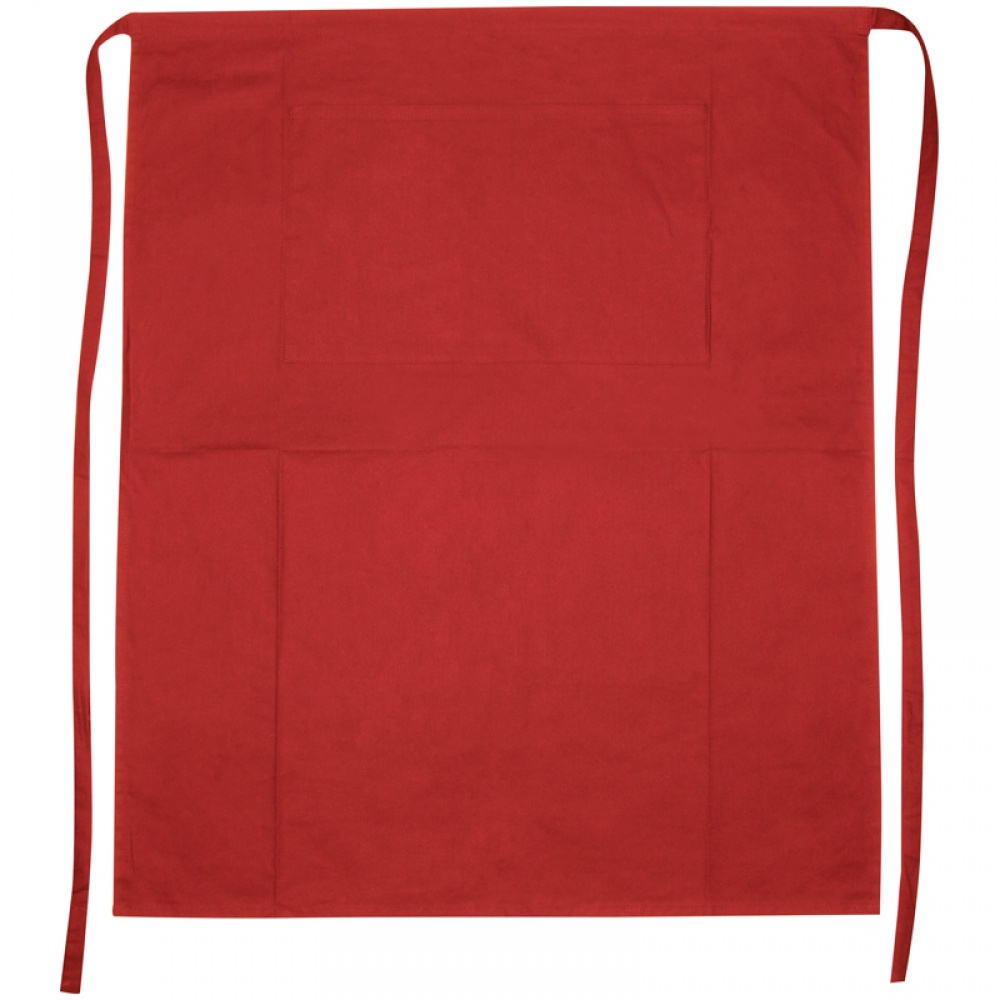 Logo trade corporate gift photo of: Apron - large 180 g Eco tex, Red