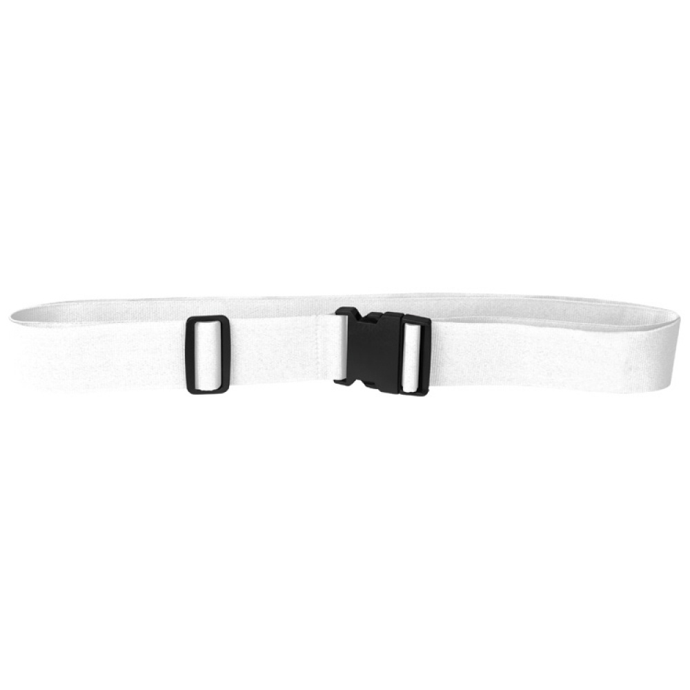 Logotrade promotional giveaway image of: Adjustable luggage strap, White