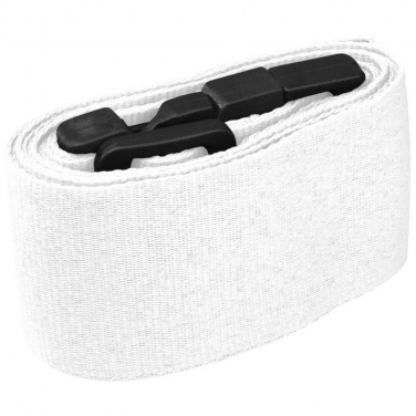 Logo trade promotional merchandise picture of: Adjustable luggage strap, White