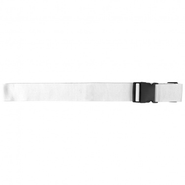 Logo trade promotional merchandise picture of: Adjustable luggage strap, White