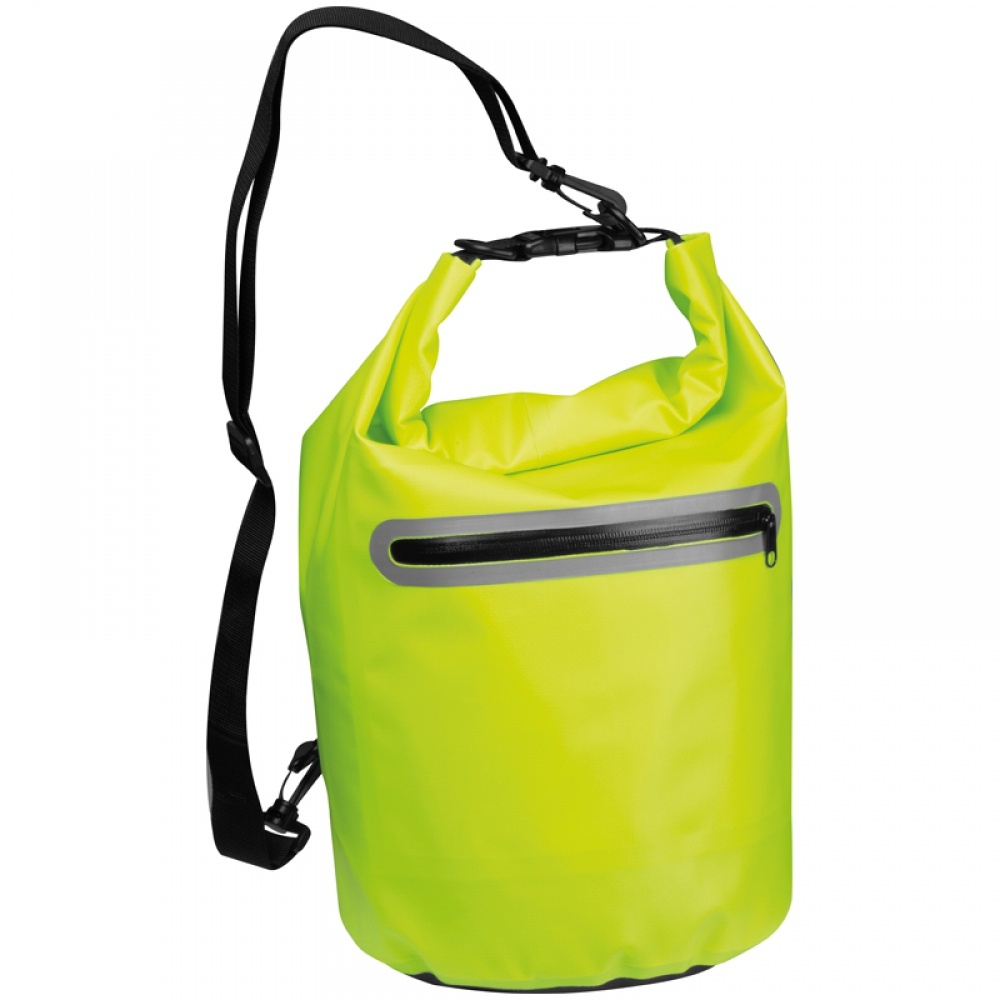 Logo trade promotional giveaways picture of: Waterproof bag with reflective stripes, Yellow