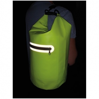 Logo trade promotional merchandise image of: Waterproof bag with reflective stripes, Yellow