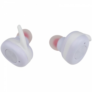 Logo trade advertising products picture of: In-ear headphones, White