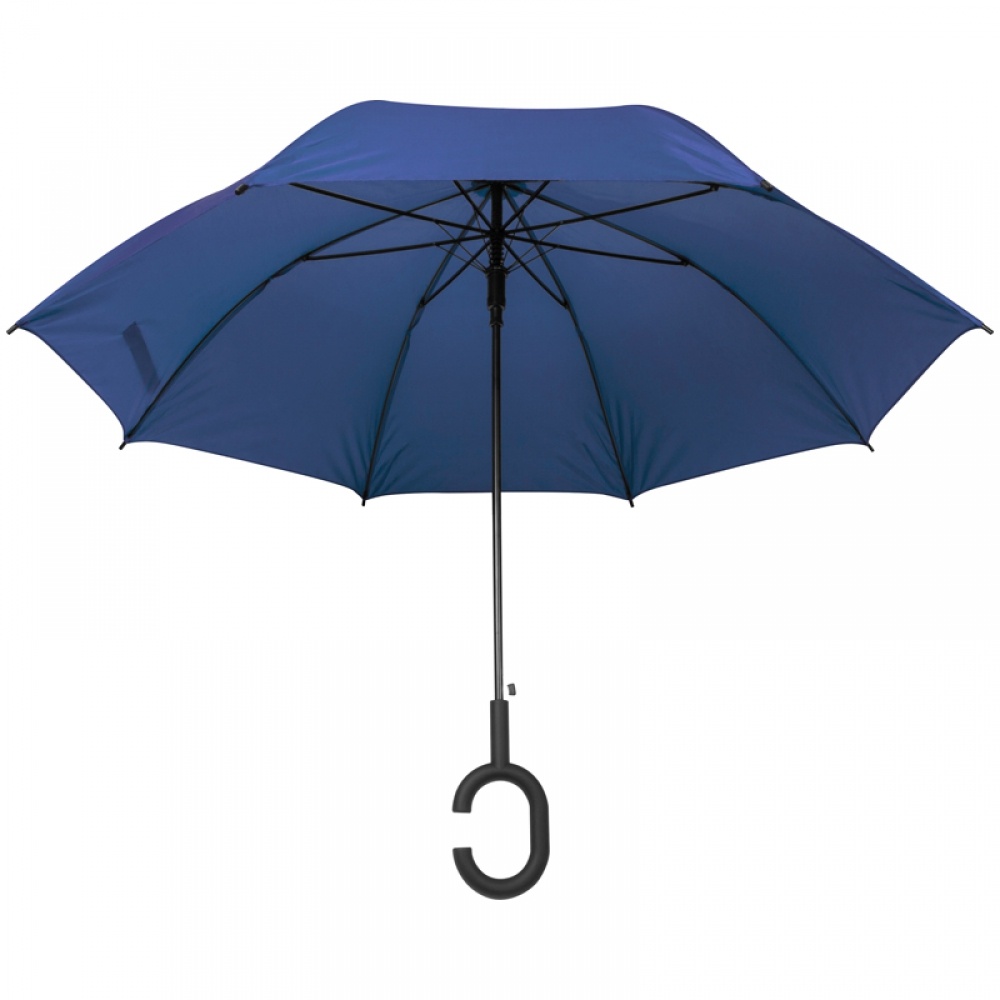 Logo trade promotional products image of: Hands-free umbrella, Blue