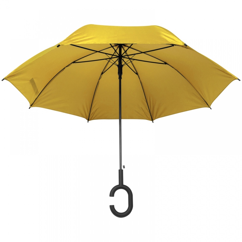 Logo trade promotional giveaways picture of: Hands-free umbrella, Yellow