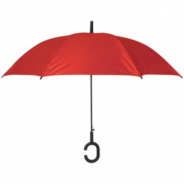 Logo trade corporate gift photo of: Hands-free umbrella, Red