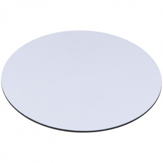 Logo trade advertising products image of: Round mousepad, White