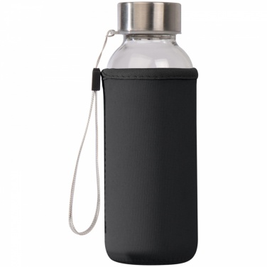 Logotrade promotional product image of: Drinking bottle with neoprene sleeve, Black/White