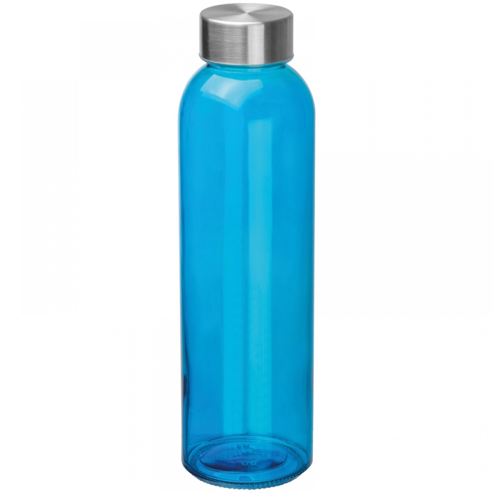 Logo trade business gift photo of: Transparent drinking bottle with imprint, blue