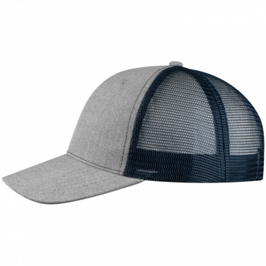 Logo trade promotional giveaways image of: Baseball Cap with net, Blue