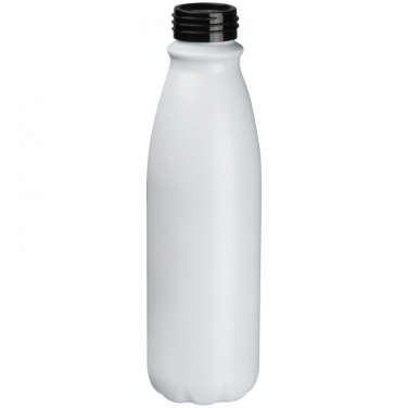 Logo trade corporate gifts image of: Aluminium drinking bottle 600 ml, White