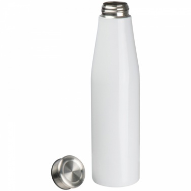 Logo trade promotional merchandise image of: Drinking bottle 750 ml, White