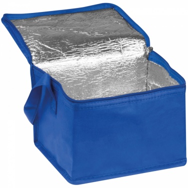 Logo trade advertising products picture of: Non-woven cooling bag - 6 cans, Blue