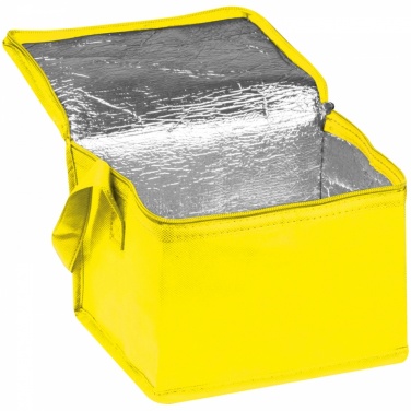 Logotrade promotional merchandise photo of: Non-woven cooling bag - 6 cans, Yellow