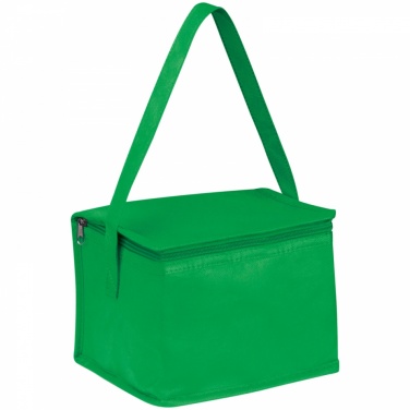 Logo trade corporate gift photo of: Non-woven cooling bag - 6 cans, Green