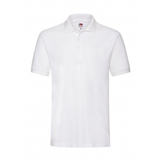 Logo trade promotional giveaway photo of: Polo shirt unisex Premium, White