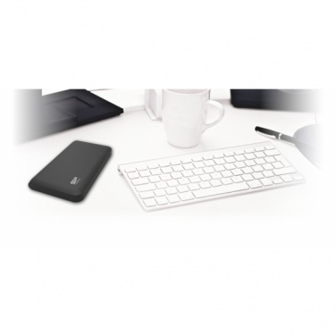 Logo trade promotional merchandise picture of: Power Bank Silicon Power S200, Black/White