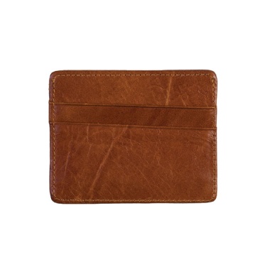 Logotrade promotional merchandise photo of: Leather card holder, brown