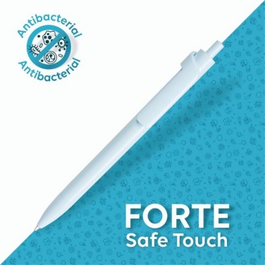 Logotrade promotional giveaway image of: Forte Safe Touch antibacterial ballpoint pen, green