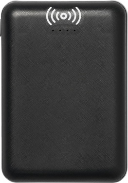 Logo trade promotional items picture of: Dense 5000 mAh wireless power bank, black