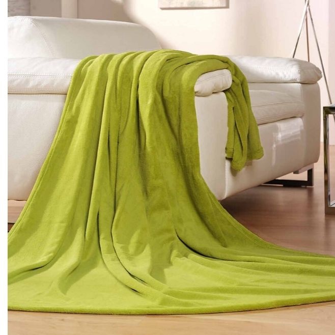 Logo trade promotional products image of: Elegant Memphis blanket, green