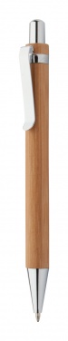 Logo trade promotional giveaways image of: Bashania bamboo ballpoint pen