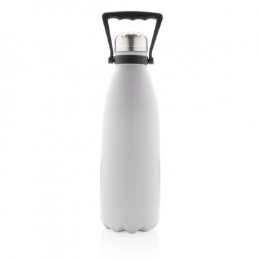 Logo trade promotional product photo of: ​Large vacuum stainless steel bottle 1.5L, white